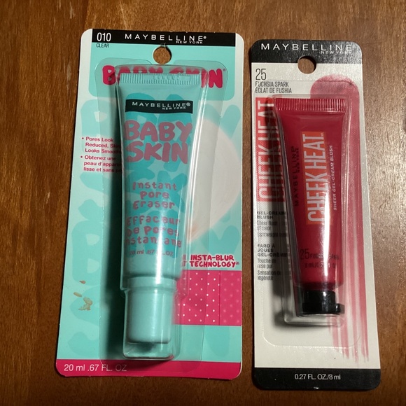 Maybelline Baby Skin Instant Pore Eraser 010 & Cheek Heat Gel-Cream Blush - Picture 2 of 4